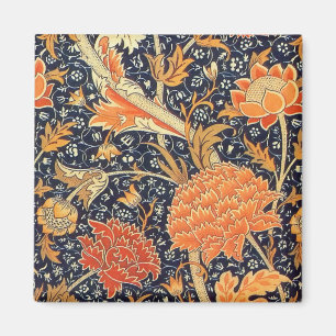 Imã Teste padrão floral de Nouveau da arte de William
