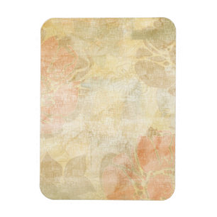 Ímã teste padrão floral do fundo do grunge da arte