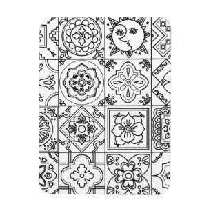 Ímã Teste padrão inspirado de Talavera