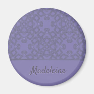 Imã Teste padrão personalizado da lavanda
