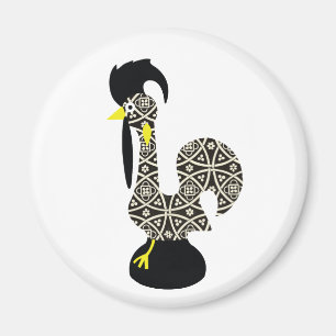 Imã Teste padrão preto, Galo de Barcelos