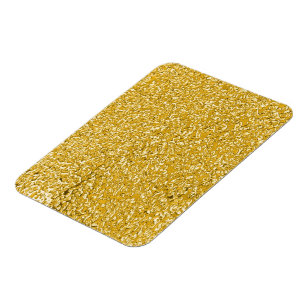 Ímã Teste padrão PURO do Splatter do OURO + seus text