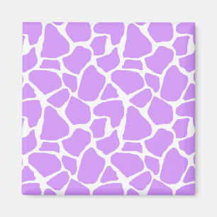 Imã Teste padrão roxo do girafa