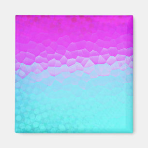 Imã Teste padrão roxo feminino de Bokeh do mosaico de