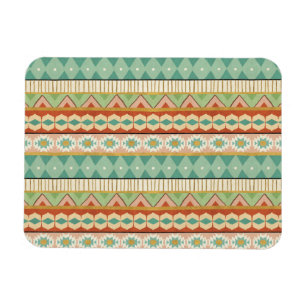 Ímã Teste padrão tribal da aguarela de etapa de Geo