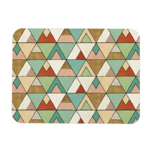 Ímã Teste padrão tribal tirado mão de etapa   de Geo