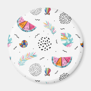 Imã Teste padrão tropical do verão do estilo de
