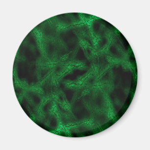 Imã Teste padrão verde da fantasia