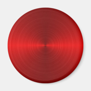 Imã teste padrão vermelho circular do metal