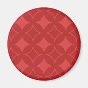 Imã Teste padrão vermelho do shippo