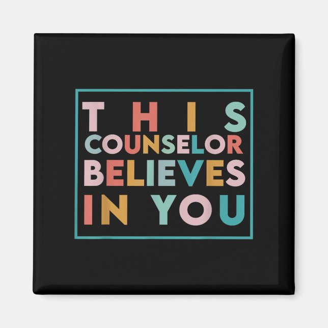 Imã Testing Day Motivational This Counselor Believes I (Frente)