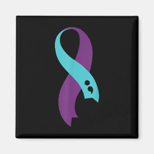 Imã Teto Roxo - Fita Semicolão - Prevenção Suicida Aw