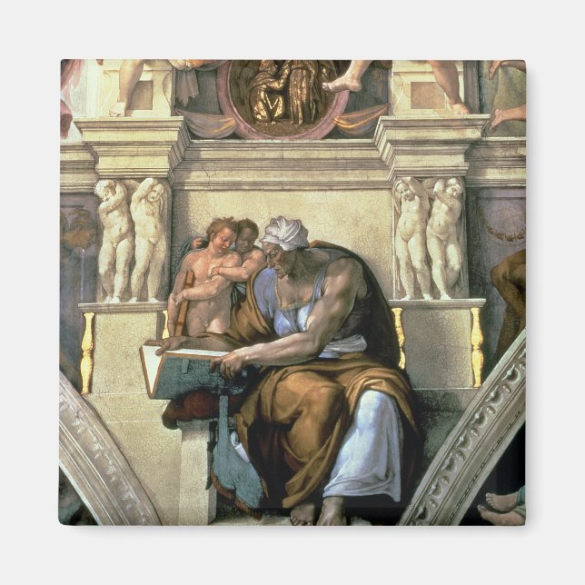 Imã Teto Sistine Chapel: Cumaean Sibyl, 1510 (Frente)