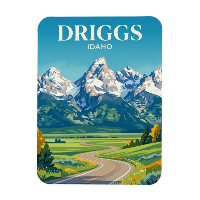 Ímã Teton Scenic Byway Idaho (Vertical)