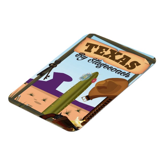 Ímã Texas By Stagecoach (Left Side)