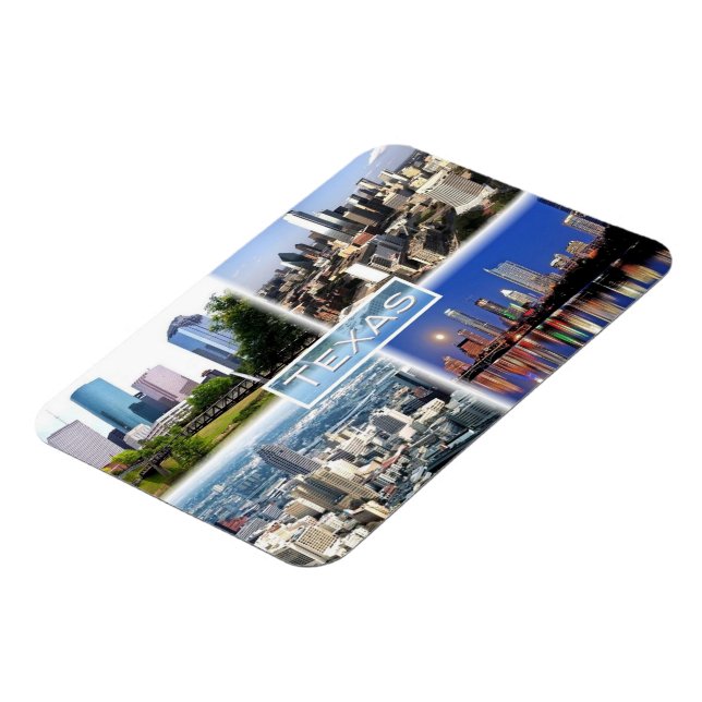 Ímã Texas - Centro Houston - Centro Dallas - (Left Side)