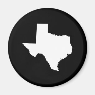 Imã Texas em branco e preto