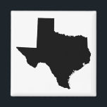 Imã Texas em preto e branco<br><div class="desc">Forma do estado do Texas a preto e branco.</div>