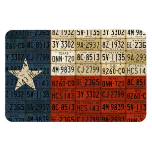 Ímã Texas Flag Licate Plate Art Lone Star State
