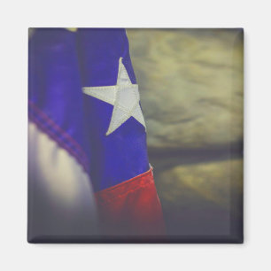Imã Texas Flag Rustic Lone Star State EUA