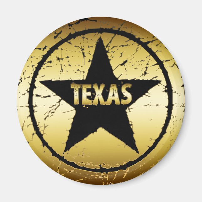 IMÃ TEXAS GRUNGE STYLE STAR (Frente)