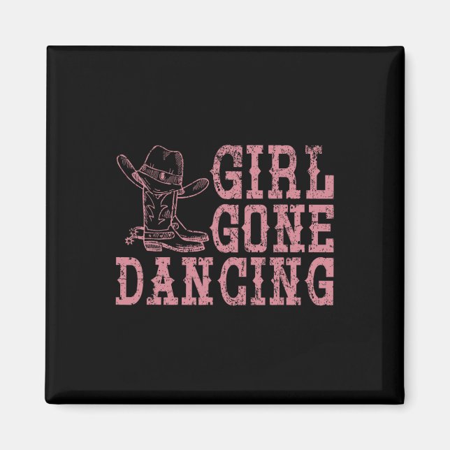 Imã Texas Line Dancing Rodeo Cowboy Dance Line (Frente)