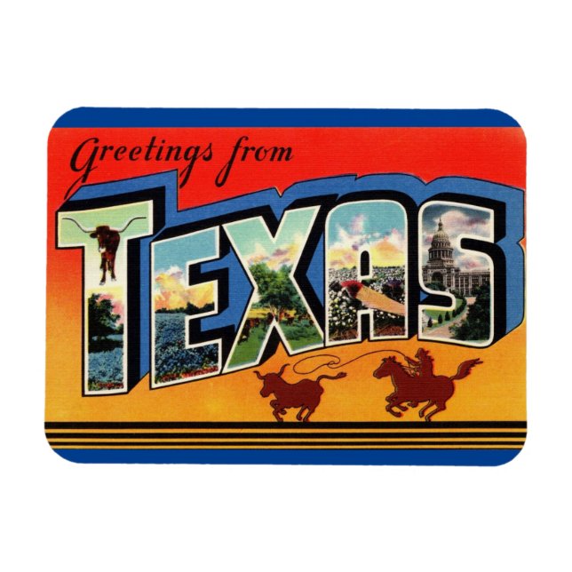 Ímã Texas State Magnet (Horizontal)