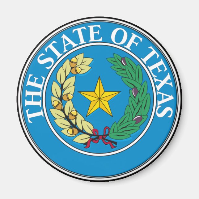 Imã Texas State Seal (Frente)