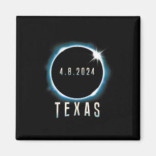 Imã Texas Total Solar Eclipse 2024 Blue April 8 Men Wo
