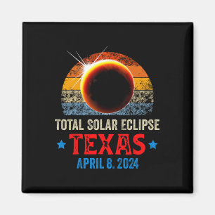 Imã Texas Total Solar Eclipse 8 de abril de 2024 Texas