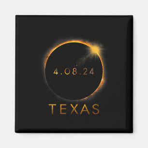 Imã Texas Total Solar Eclipse 8 de abril de 2024 Texas