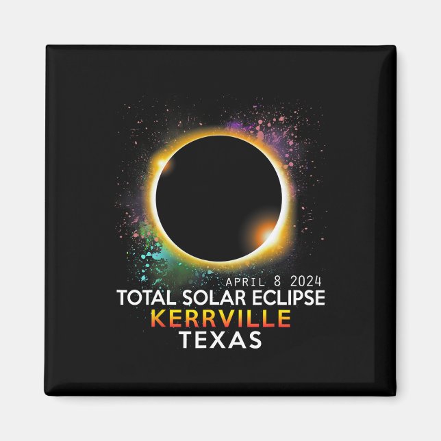 Imã Texas Totality Total Solar Eclipse 8 de abril de 2 (Frente)