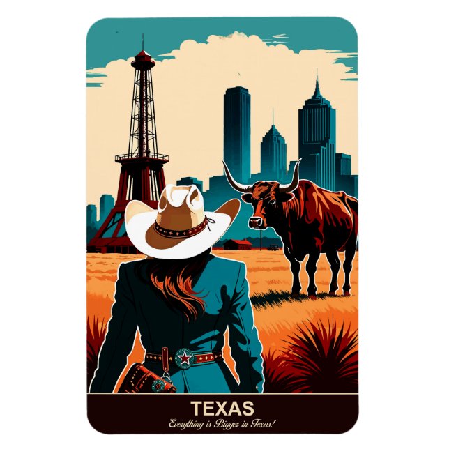Ímã Texas: Tudo é maior no Texas flexível (Vertical)