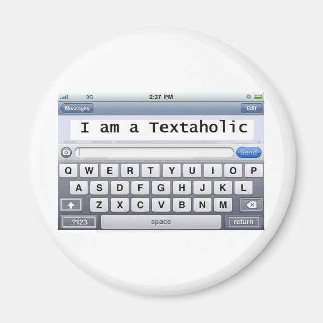 Imã Textaholic (Frente)