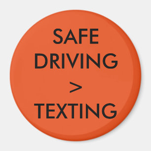 Imã Texting e condução = perigoso