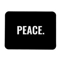 Texto branco e preto da paz minimalista contra a g
