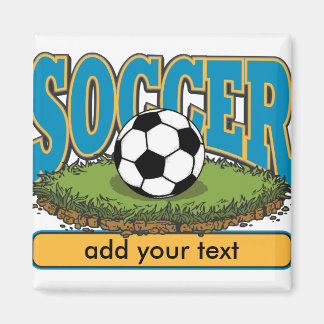 Imã Texto de adição de futebol personalizado