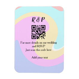 Ímã Texto de adição de nome do site de casamento rsvp