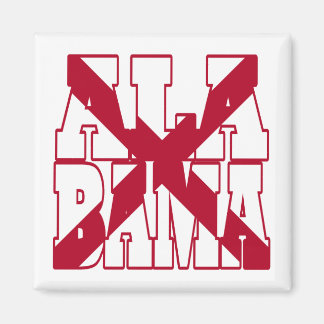 Imã Texto de bandeira do estado do Alabama