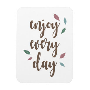 Ímã Texto de caligrafia de citação de motivação