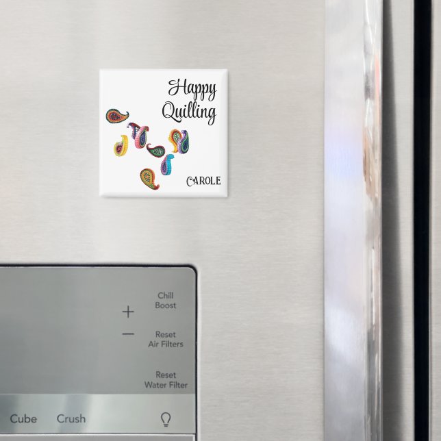 Imã Texto de Nome Personalizado, Reprodução de Folhas  (In Situ (Fridge))