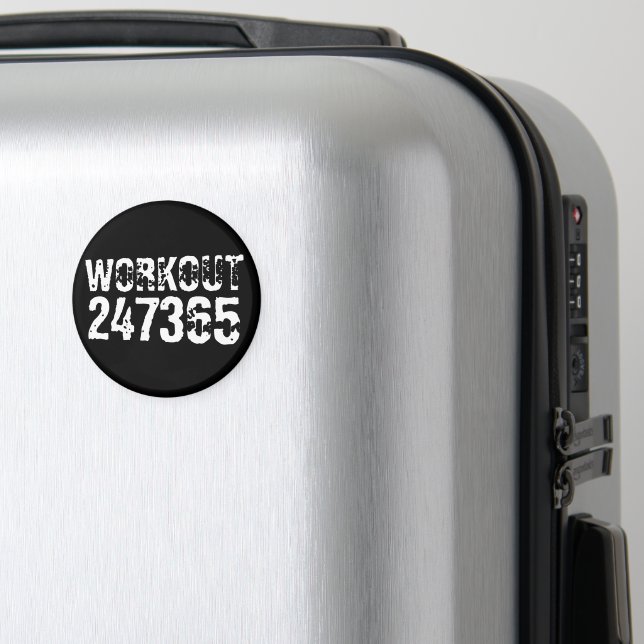 Imã Texto desgastado e riscado Treino 247365 branco (In Situ (Luggage))