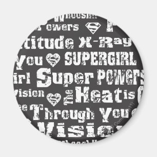 Imã Texto Distante da Supergirl