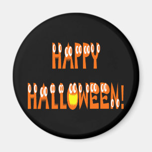 Imã Texto do Esquadrão do Halloween