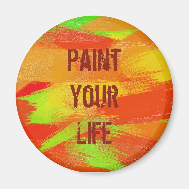 Imã texto do pincel trava textura. (Frente)