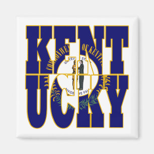 Imã Texto do sinalizador do estado do Kentucky