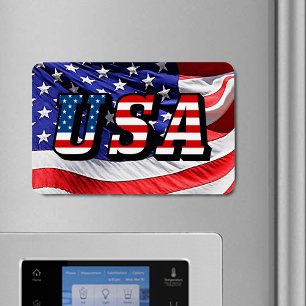 Ímã Texto dos Estados Unidos Flexível Bandeira dos Est
