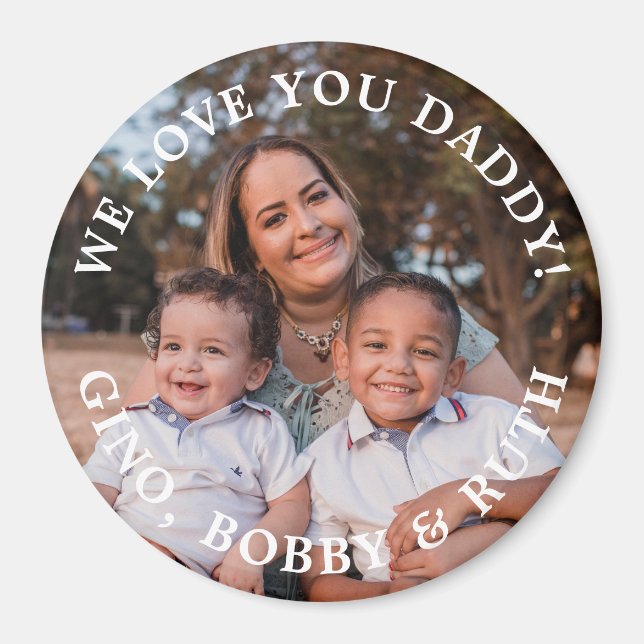 Imã Texto e Foto Arranjados por Mensagem Simples (Frente)