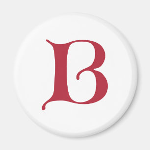 Imã Texto em inglês Gótica Monograma - letra B