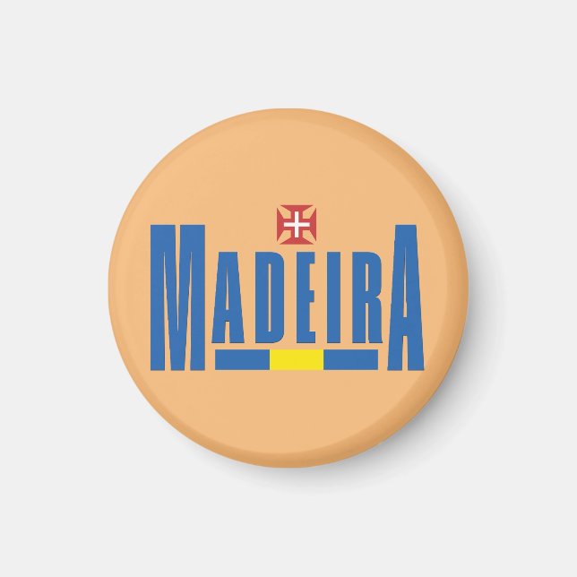 Imã Texto Madeira e Cores de Sinalizador (Frente)